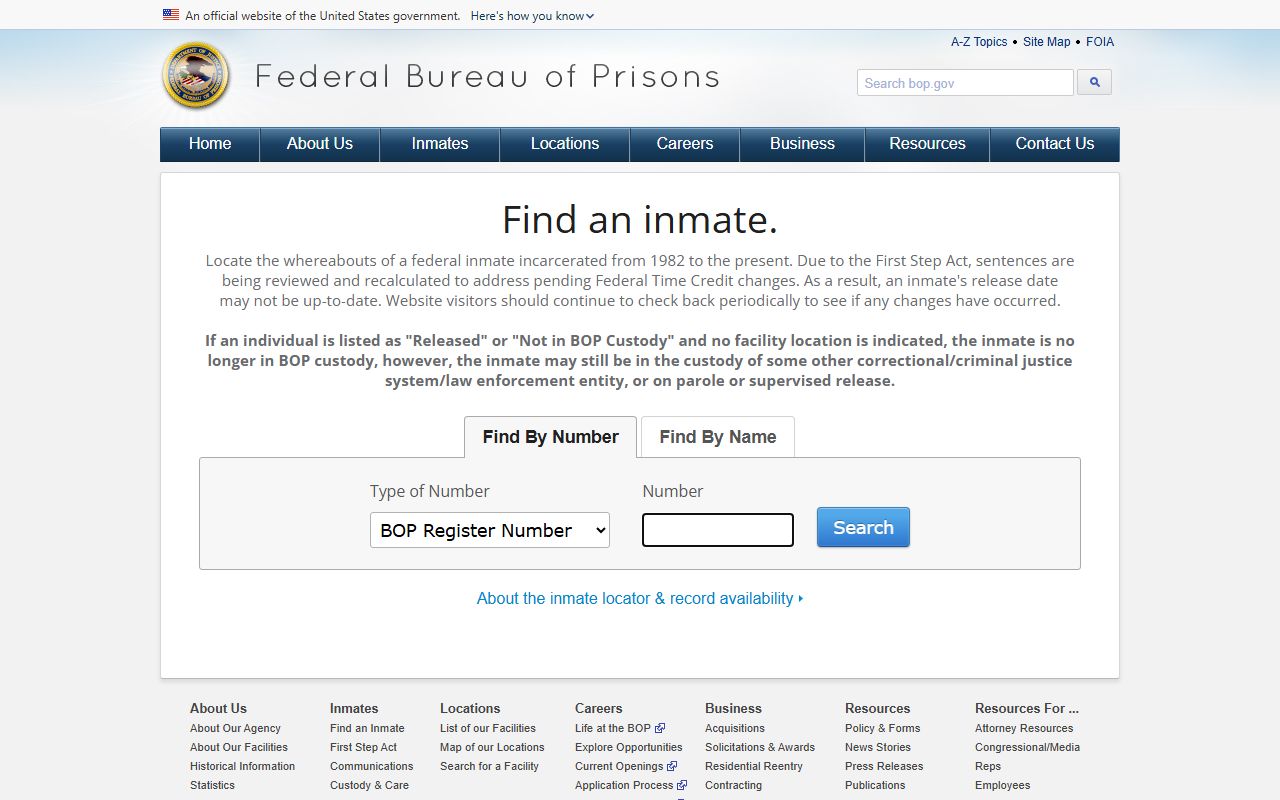 Nez Perce County arrest records compared with federal inmate custody lookup